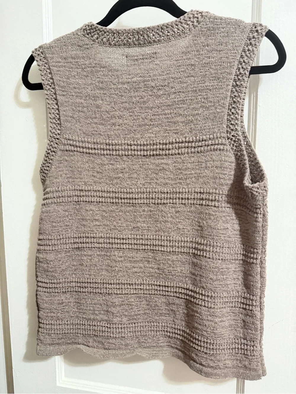 Simply Vera Women's Vera Wang Sweater Tank Top Vest Taupe Brown NWOT